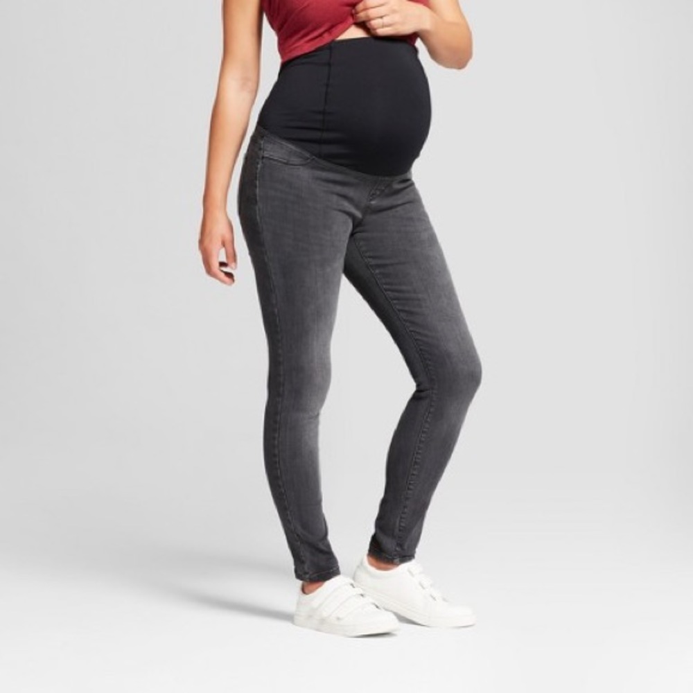 Isabel Maternity Crossover Panel Skinny Jeans